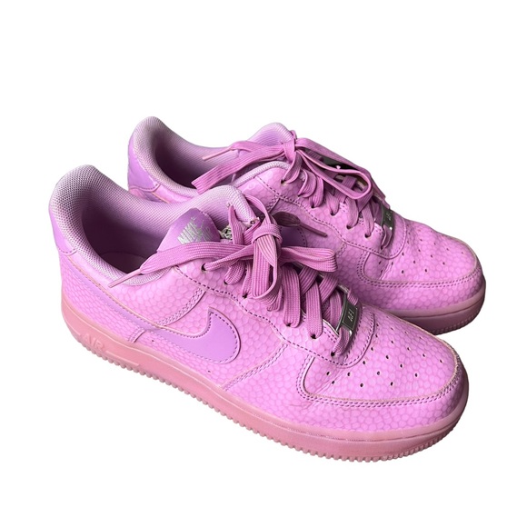 Nike Womens Air Force 1 Fuschia Glow Sneakers Size 7.5 - Picture 2 of 7